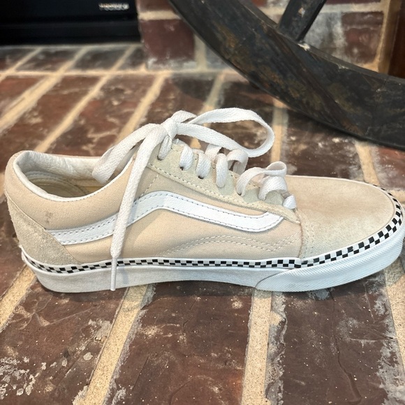 Vans old skool checkered foxing turtledove skateboarding shoes M 3.5 W 5 - Picture 8 of 11